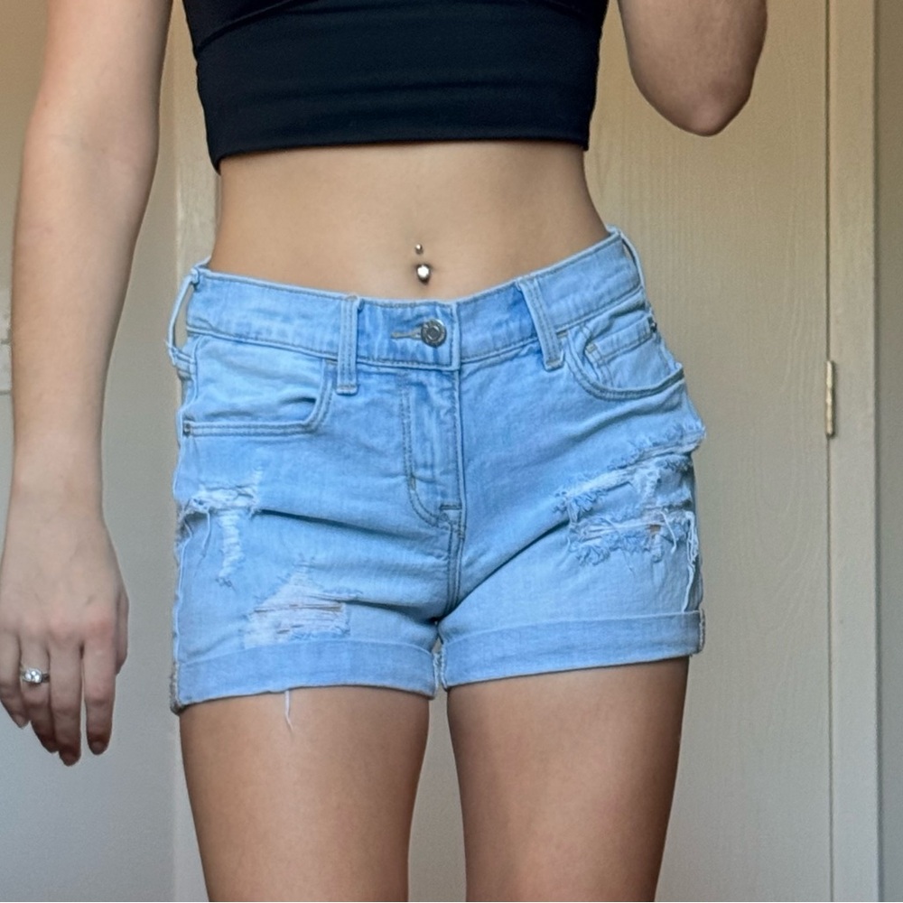 Old Navy Women’s Boyfriend Jean Shorts High Rise Denim Size 4